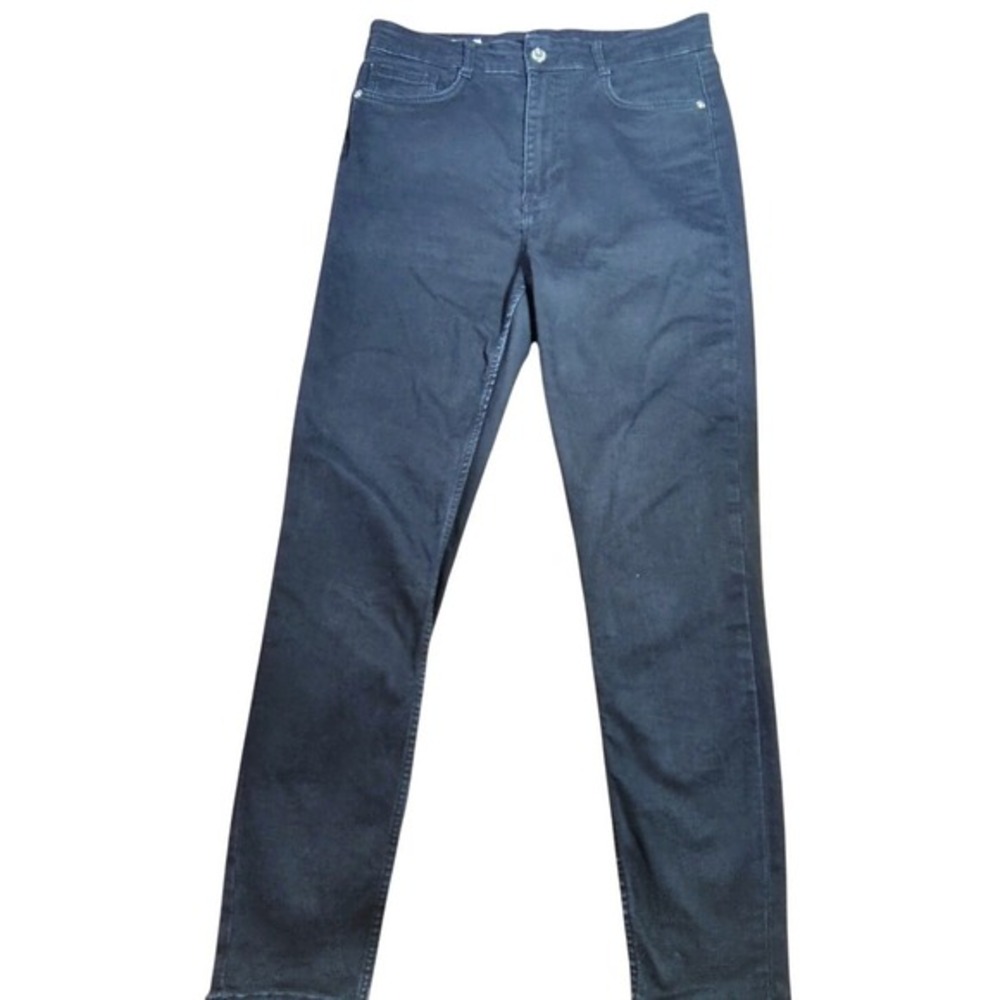 ZARA High Waisted Black Denim Jeans‎ Women US 10 EUR 42 streetwear causal